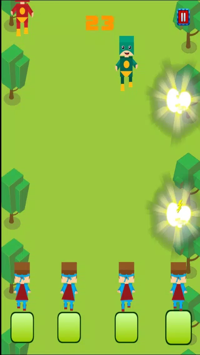 A Blockhead Superhero Villain Army FREE - Extreme Shooting War Screenshots