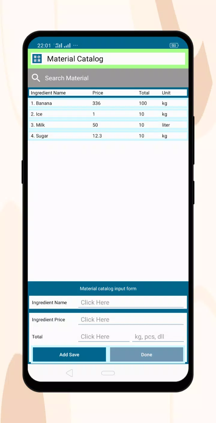 Business Capital Calculator Screenshots