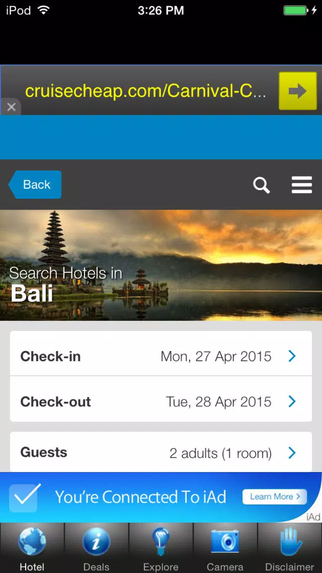 Bali Hotels Discount Booking Screenshots
