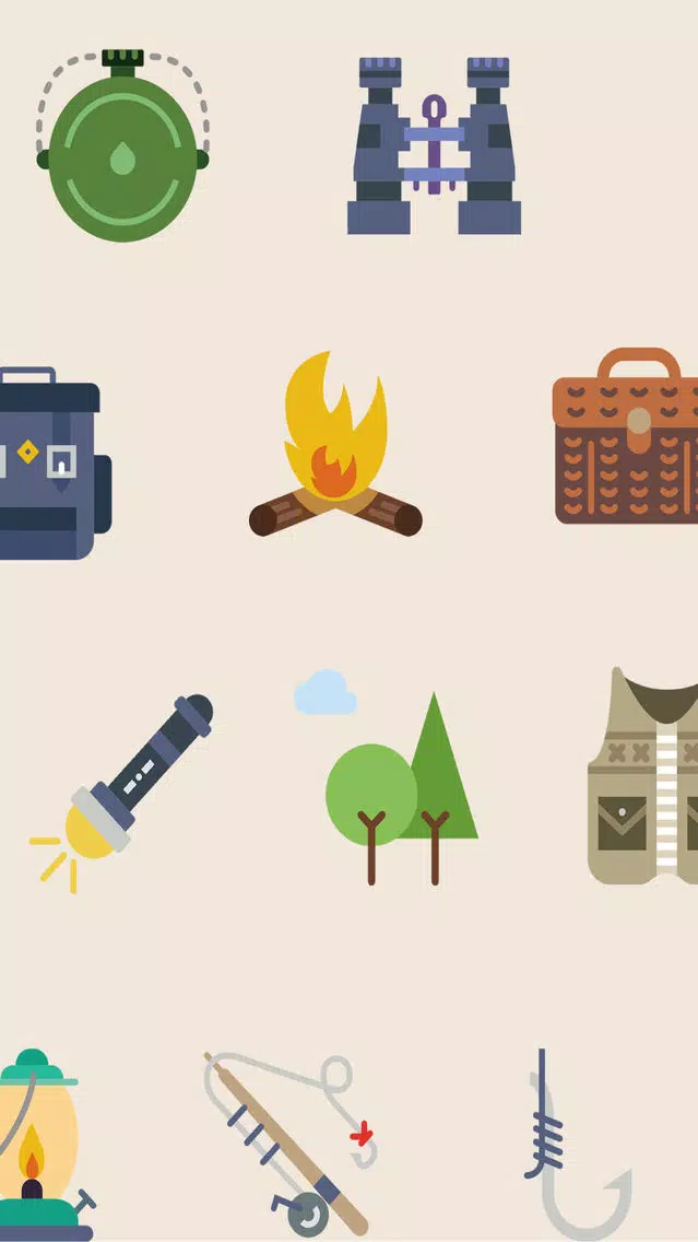 Camping Stickers - The great outdoors Screenshots