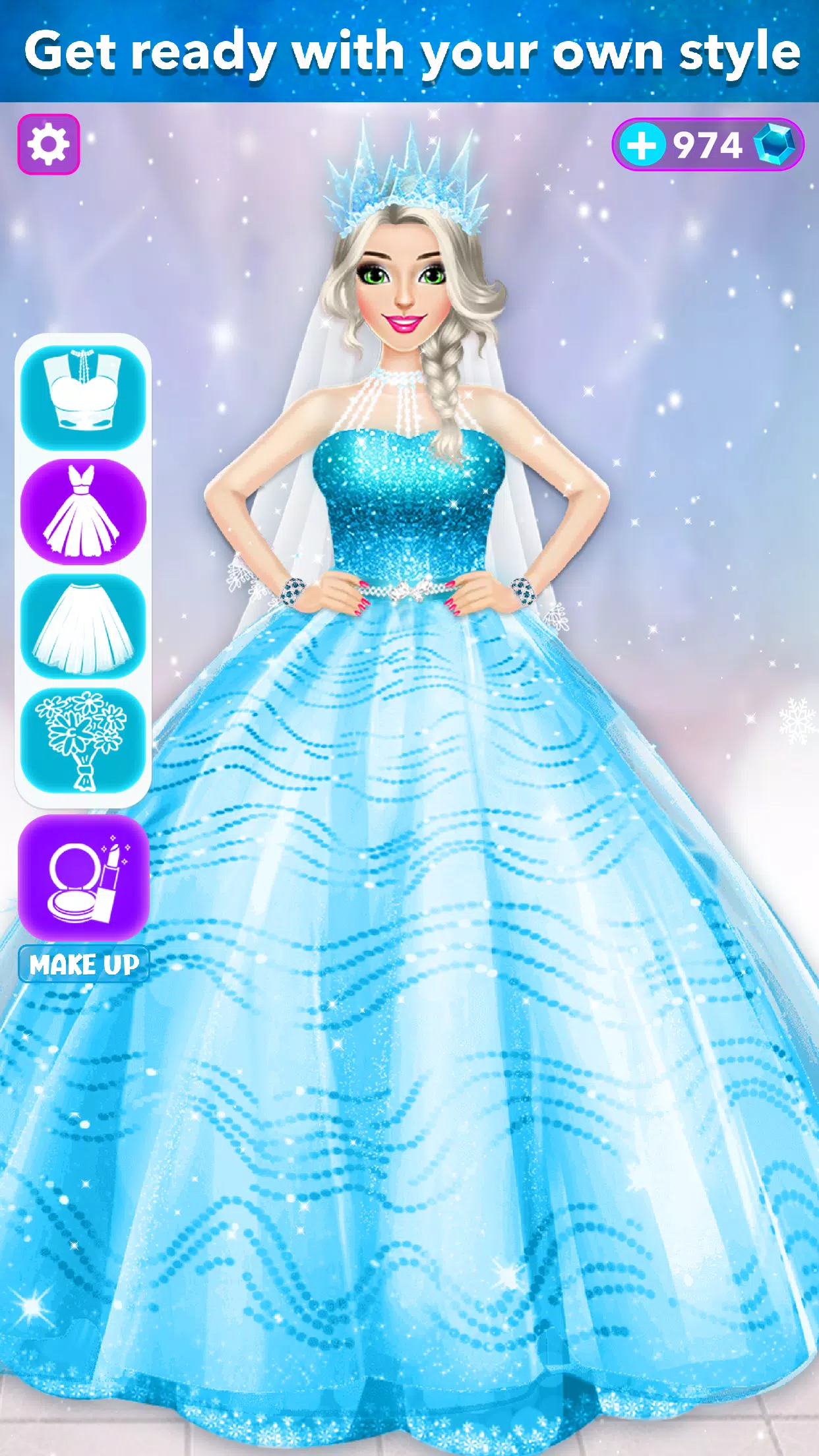 Ice Princess Wedding Dress Up Screenshots
