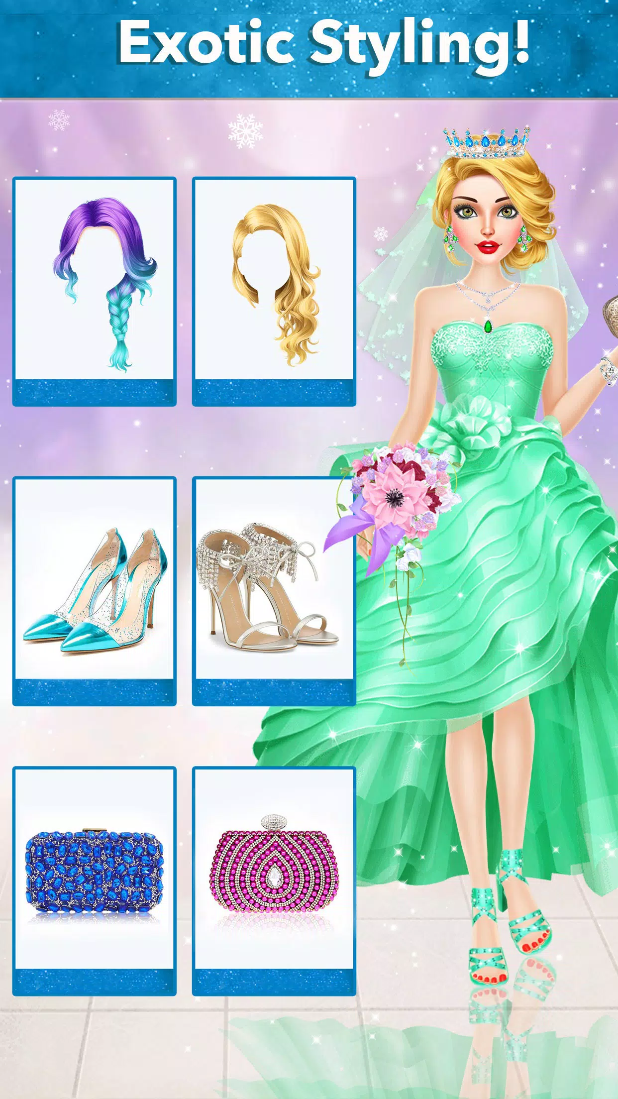Ice Princess Wedding Dress Up Screenshots
