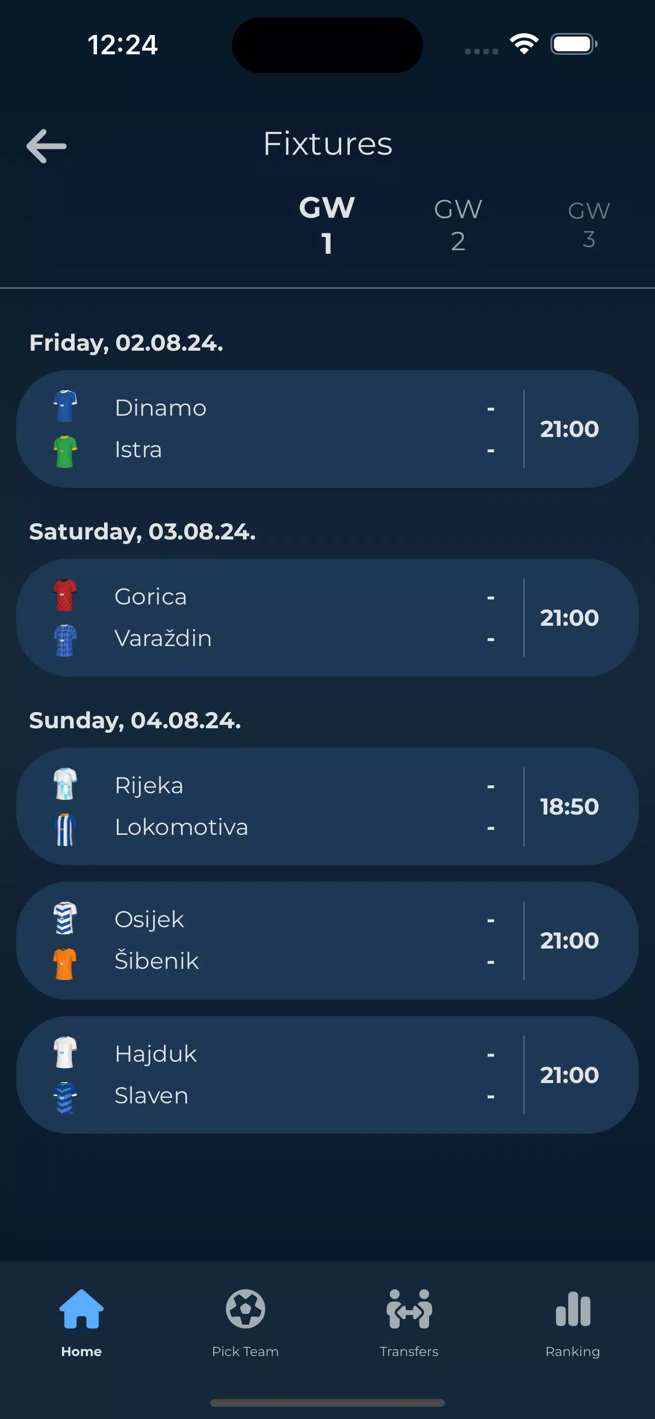 CRO Fantasy Screenshots