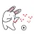 Animated Dancing Bunny Sticker