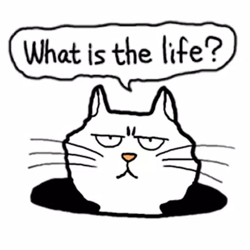 Scowl Cat Sticker Scowl Cat Sticker