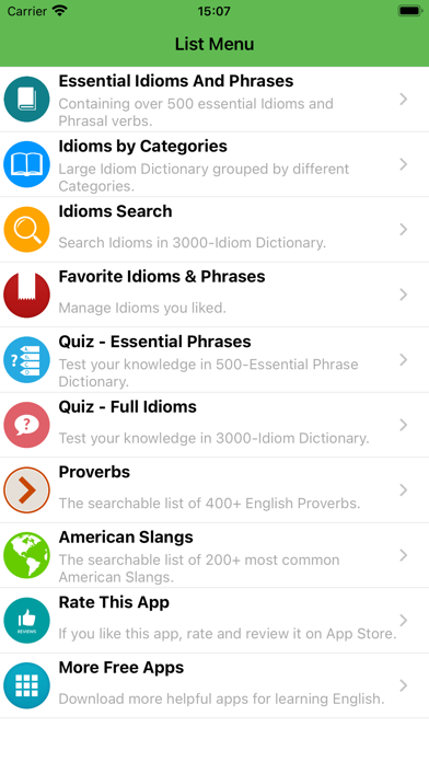 English - Idioms And Phrases Screenshots