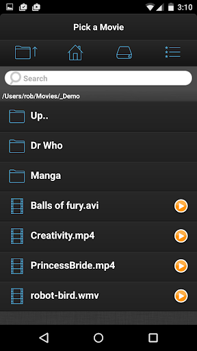 VLC Streamer Screenshots
