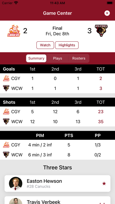 Whitecourt Wolverines应用截图