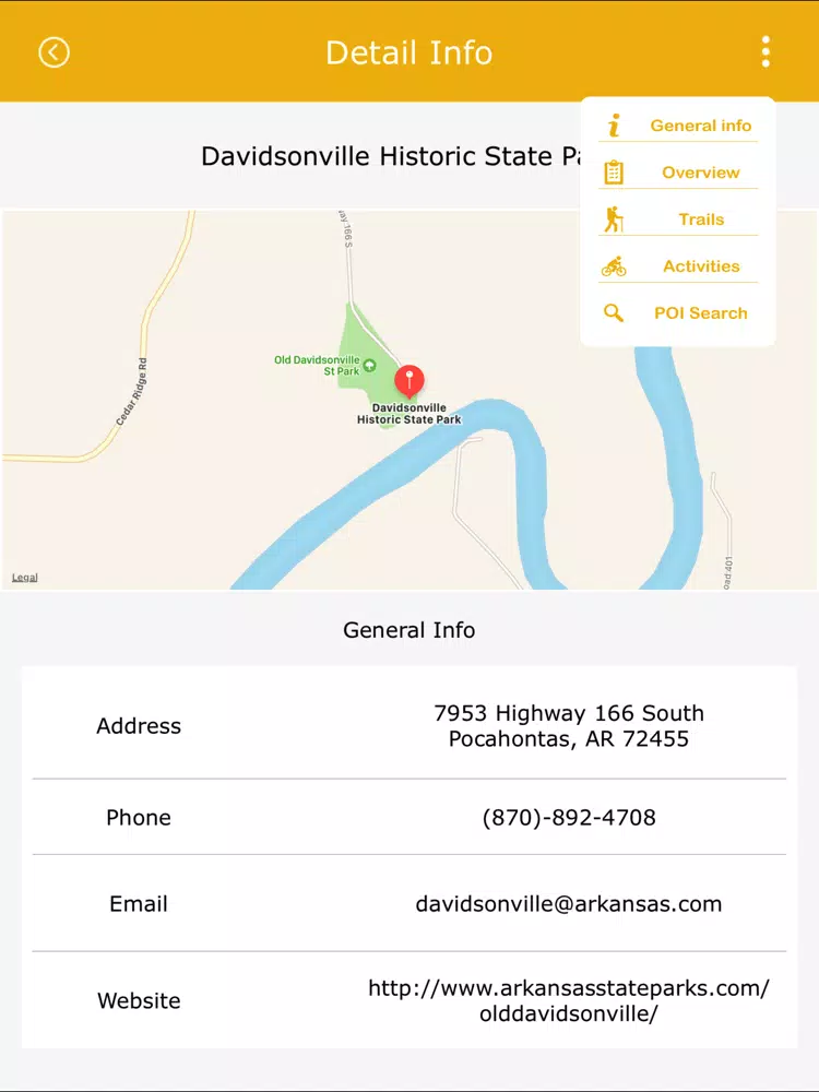 Arkansas Best State Parks iPad Screenshots