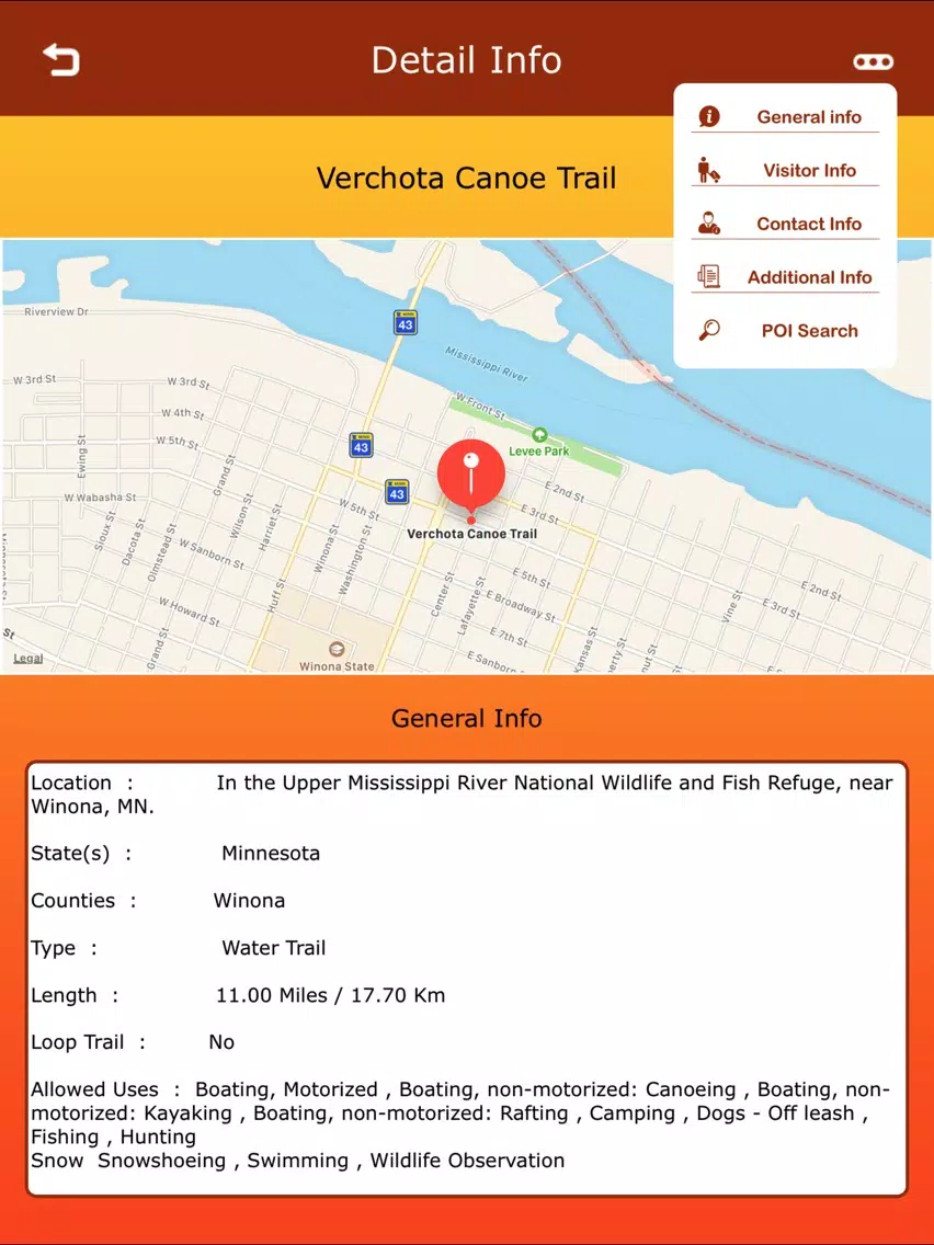 Minnesota Hiking Trails iPad Screenshots