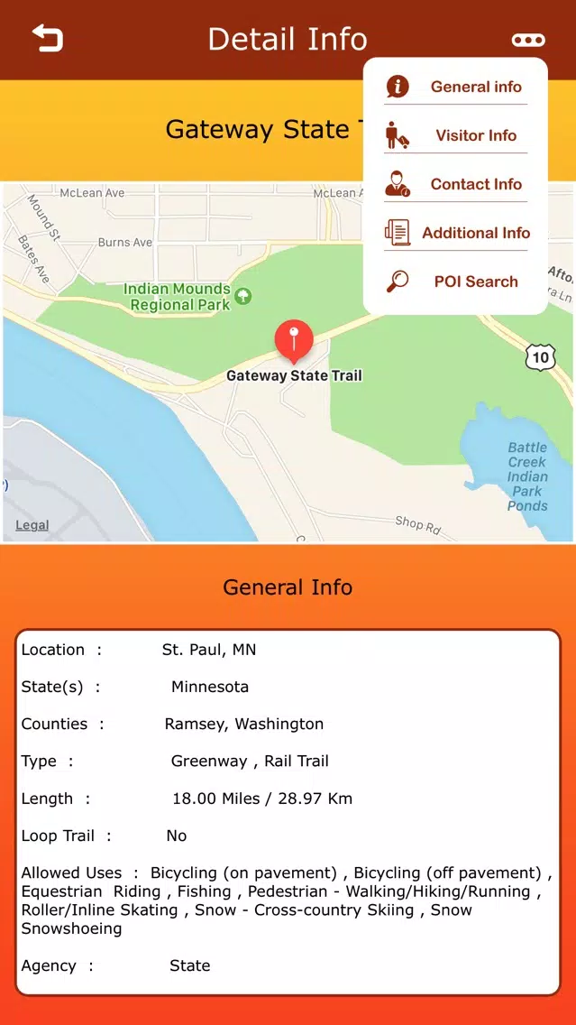 Minnesota Hiking Trails Screenshots