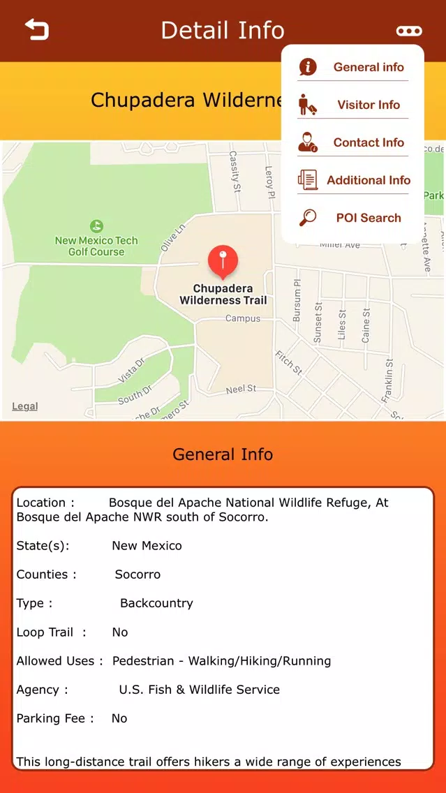 New Mexico Hiking Trails Screenshots
