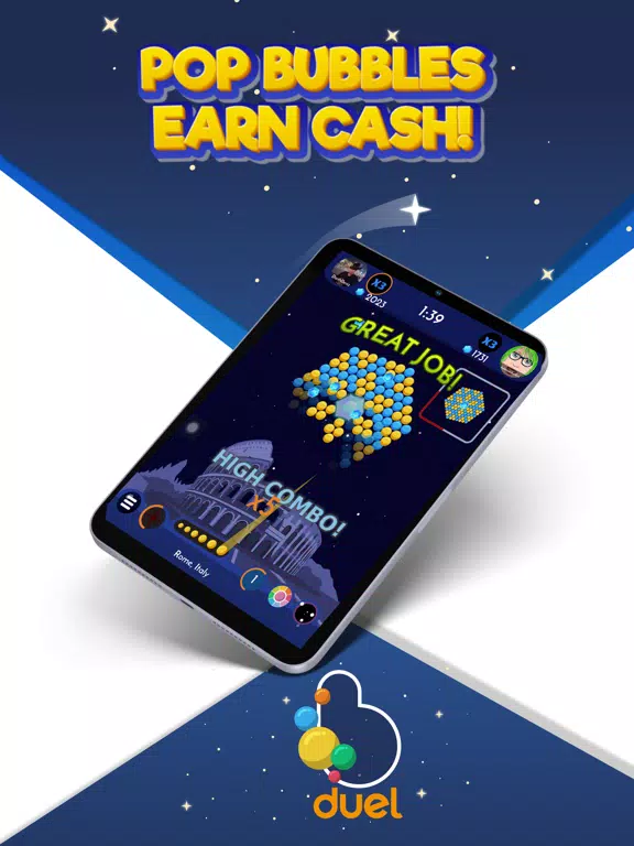 BubbleD Duel:Earn Cash Rewards iPad  Screenshots