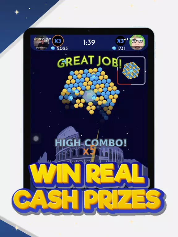 BubbleD Duel:Earn Cash Rewards iPad  Screenshots