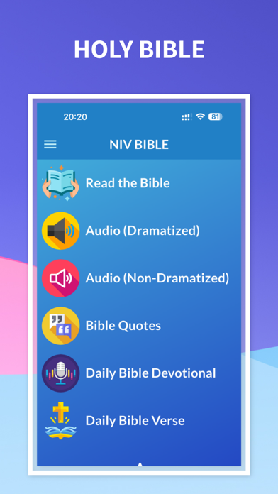 Holy Bible NIV - Audio & Verse应用截图