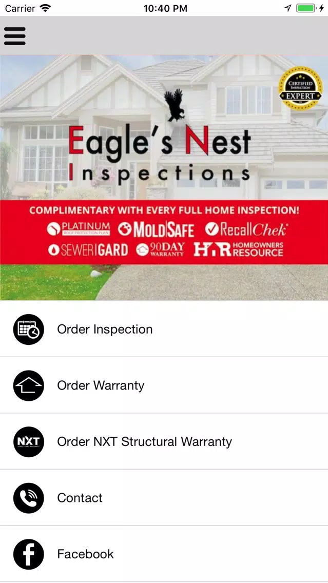 Eagles Nest Inspections Screenshots