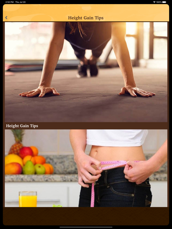 Home Remedies For Height Gain iPad Screenshots