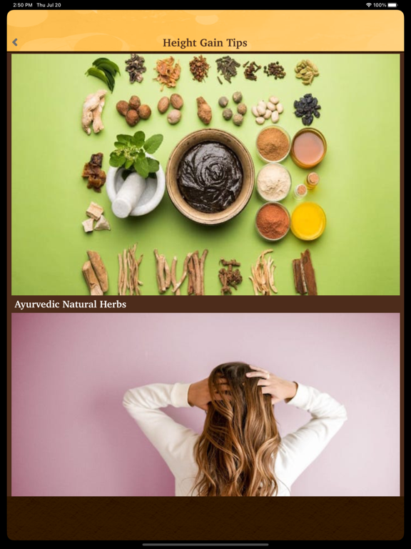 Home Remedies For Height Gain iPad Screenshots