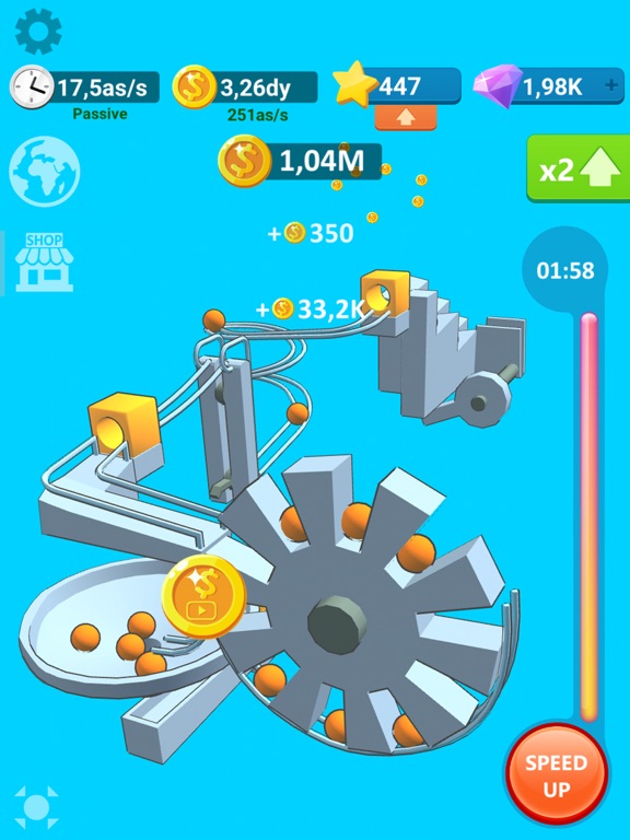 Ảnh chụp màn hình của Balls Rollerz Idle 3D Puzzle iPad 