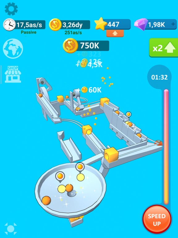 Ảnh chụp màn hình của Balls Rollerz Idle 3D Puzzle iPad 