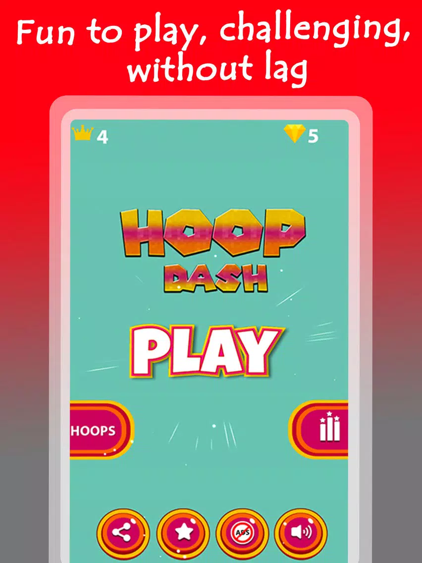 ภาพหน้าจอของ Hoop Line iPad 