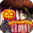 Scary Halloween horror: scary house