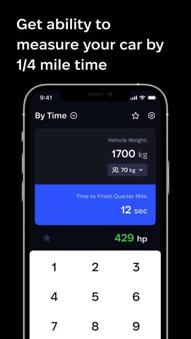 HP Performance Calculator Screenshots