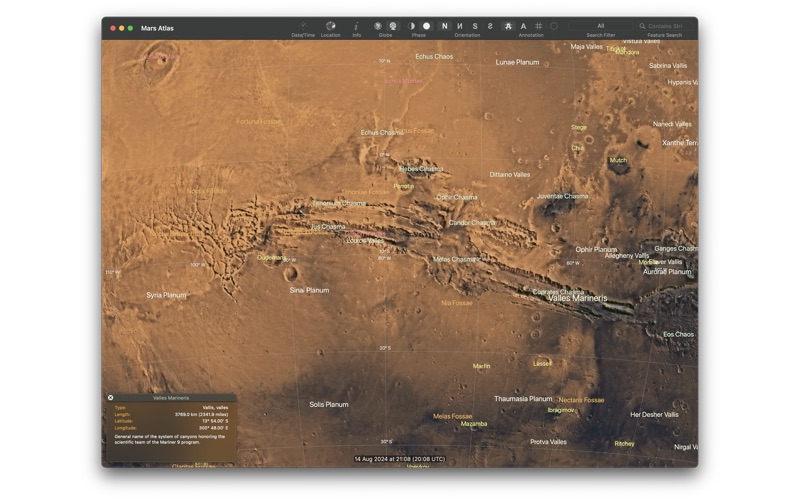 Mars Atlas Screenshots
