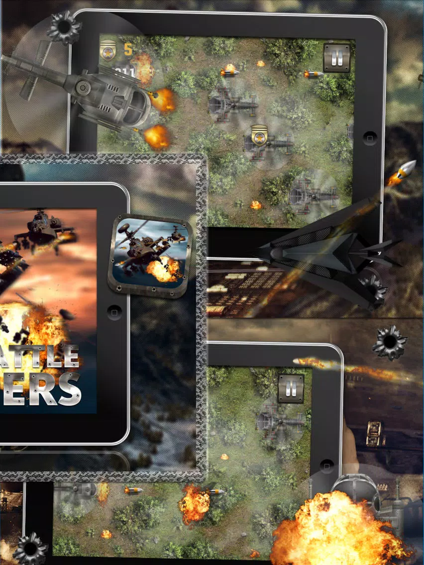 Screenshot di Angry Battle Choppers iPad 
