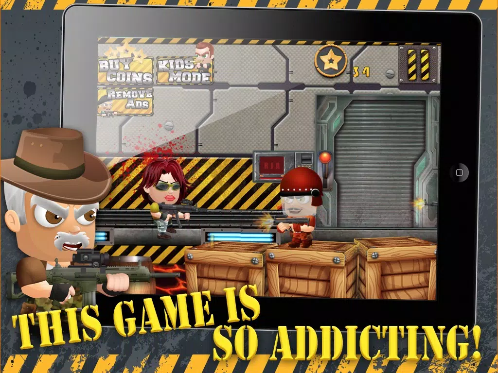 Iron Fist Harry & the Trigger Man Army Soldiers use Killer Force LITE - FREE Shooter Game iPad Screenshots