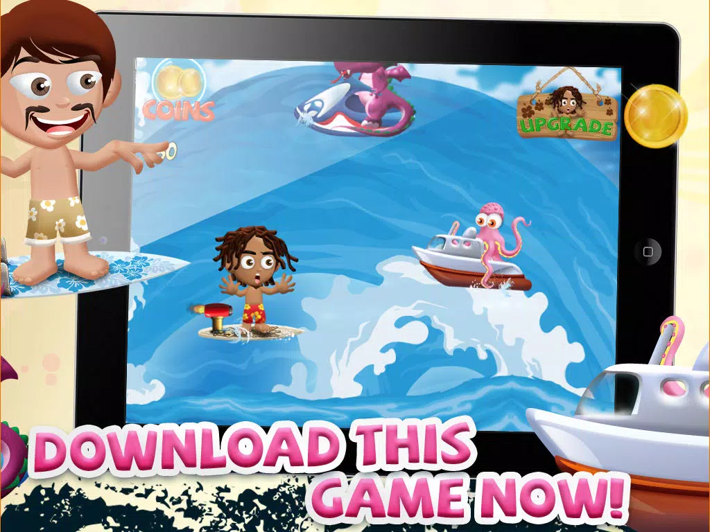 A Turbo Minion Surfers Dash to Outrun Sea Dragons - FREE Game! iPad Screenshots