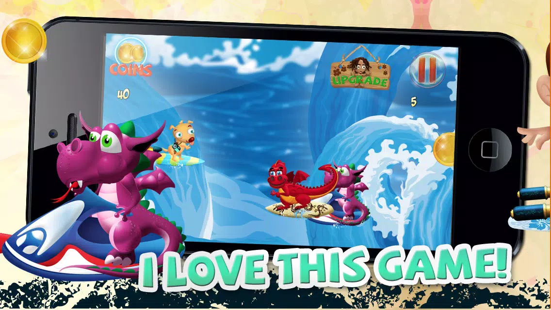 A Turbo Minion Surfers Dash to Outrun Sea Dragons - FREE Game! Screenshots