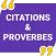 Citations et Proverbes
