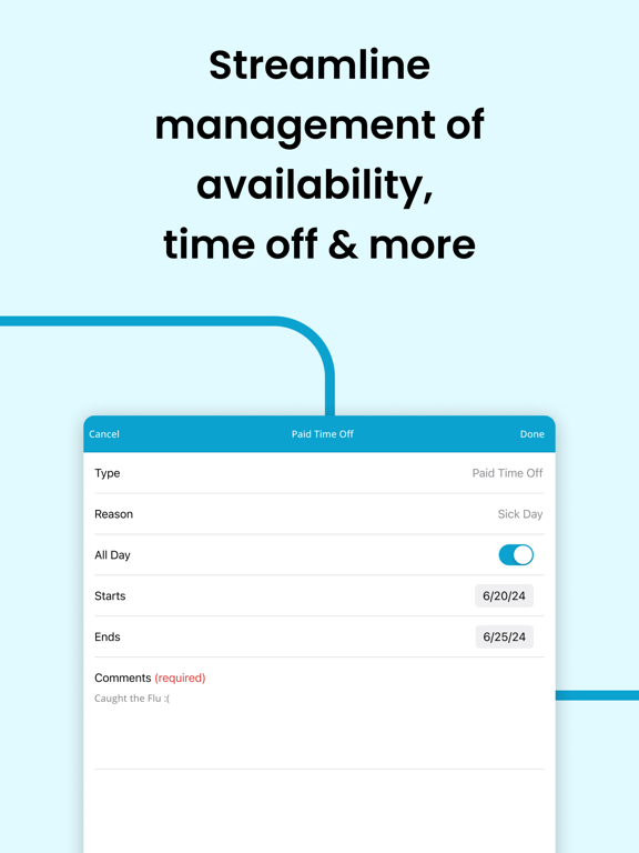 HotSchedules iPad Screenshots