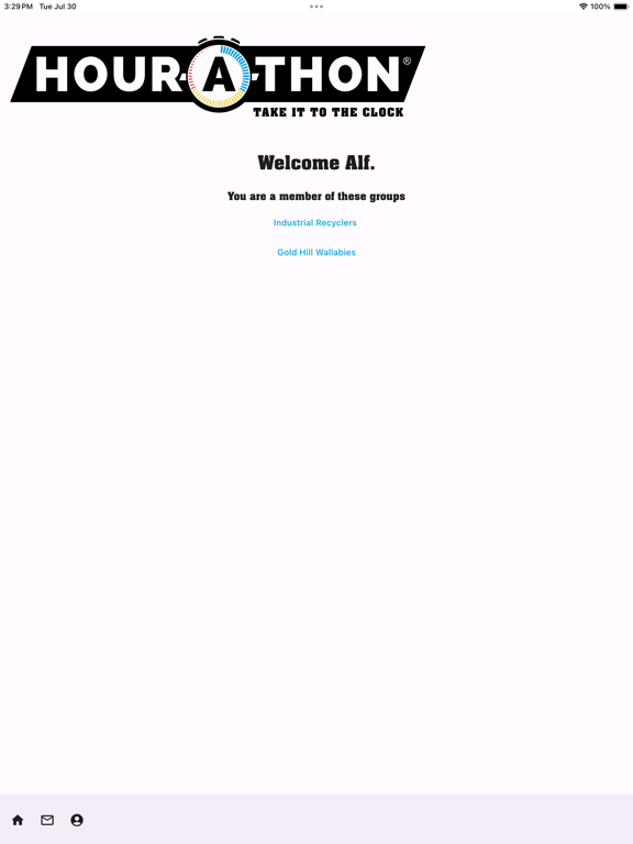 Hour-A-Thon Quicktext iPad Screenshots