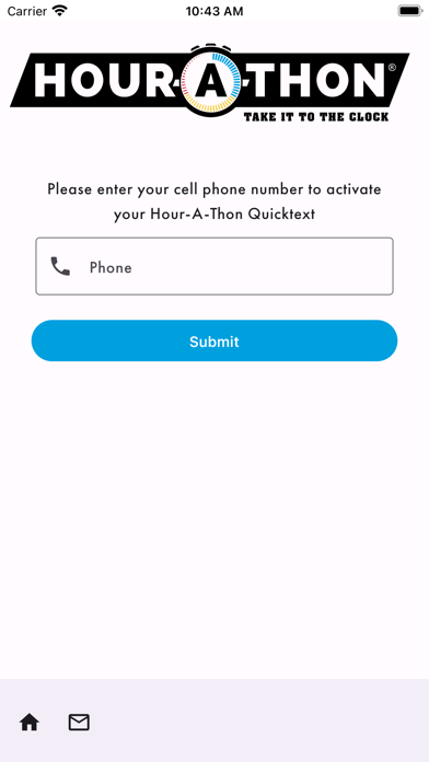 Hour-A-Thon Quicktext Screenshots