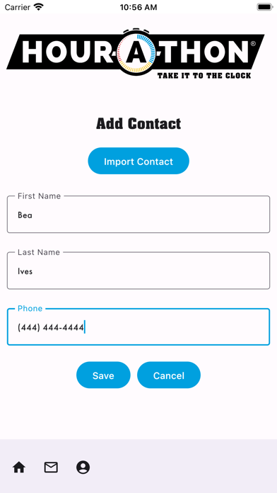 Hour-A-Thon Quicktext Screenshots