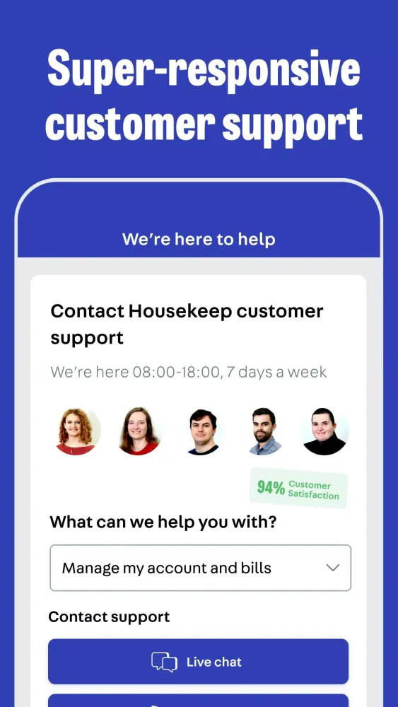 Housekeep Screenshots