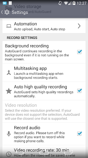 AutoGuard Dash Cam - Blackbox Screenshots