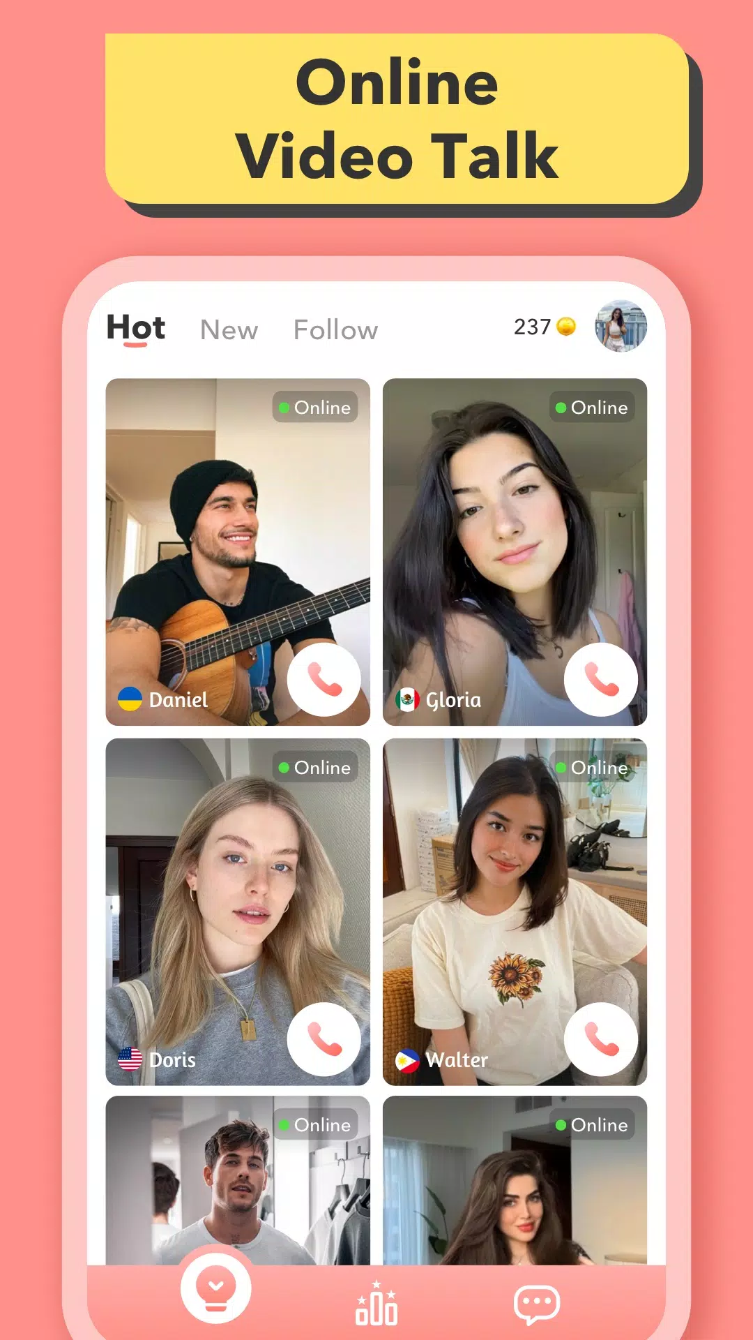 Live Video Chat App-Howddy Screenshots