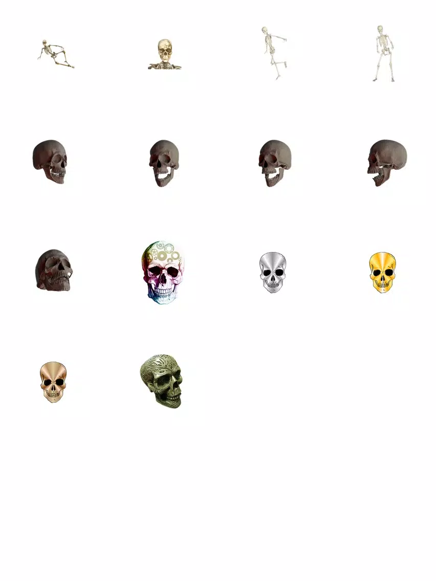 Skeleton Sticker Pack! iPad Screenshots