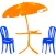 Umbrellas Two Sticker Pack