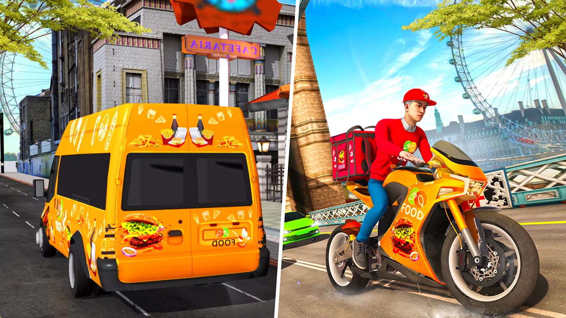 Pizza Delivery Game- Bike Game Screenshots