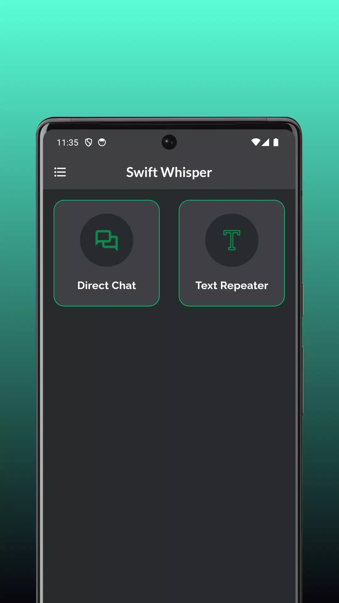 Swift Whisper Screenshots