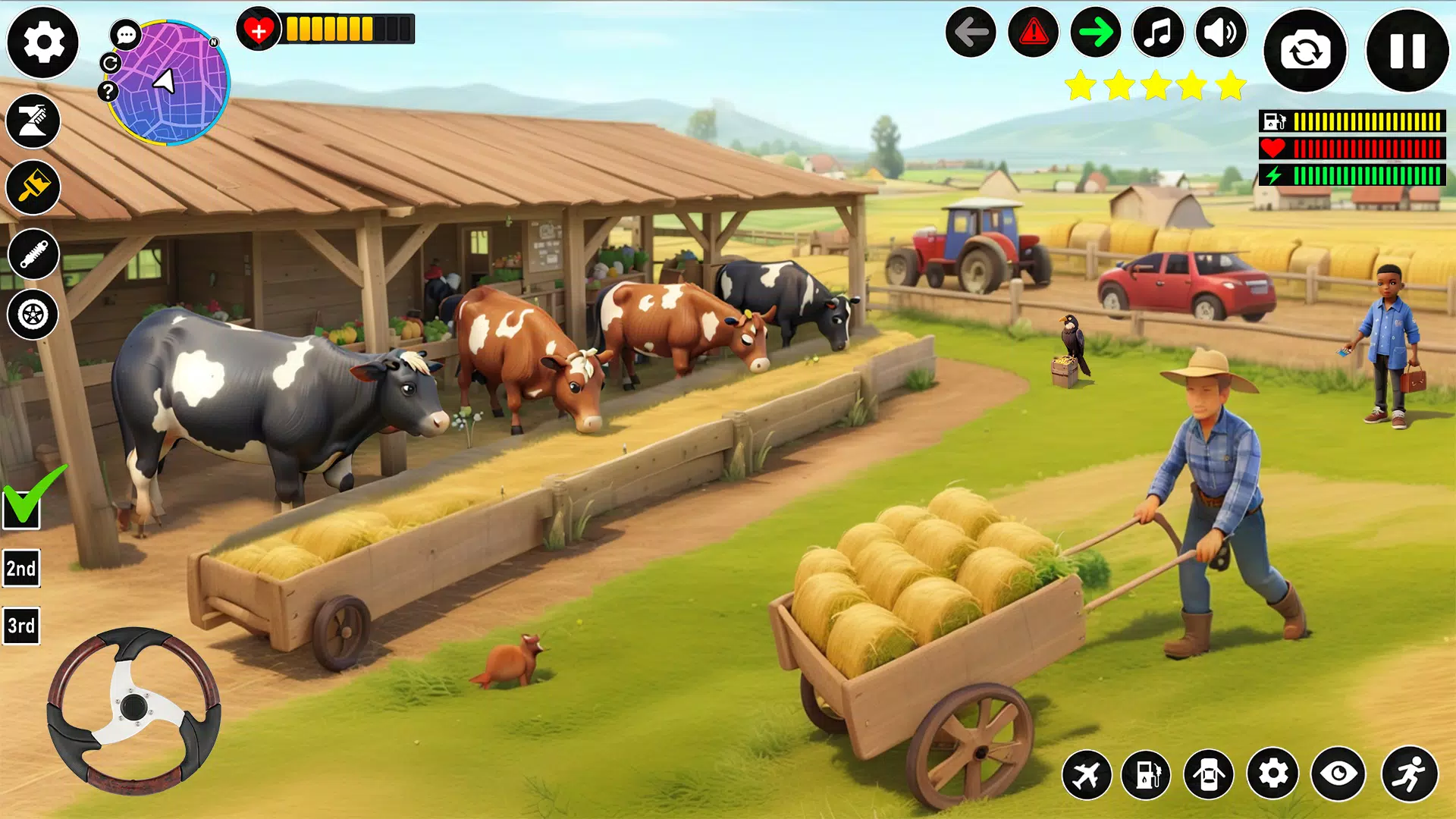 Offroad Tractor farm 3D Game Screenshots