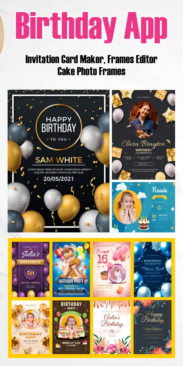 Birthday Invitation Card Maker Screenshots