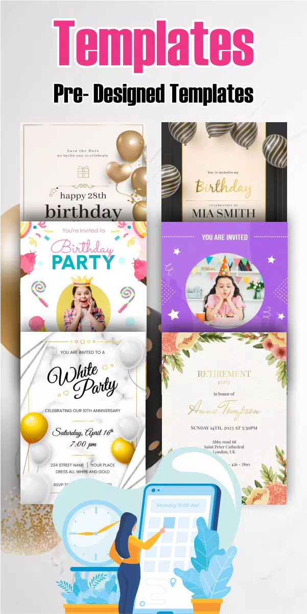 Birthday Invitation Card Maker Screenshots