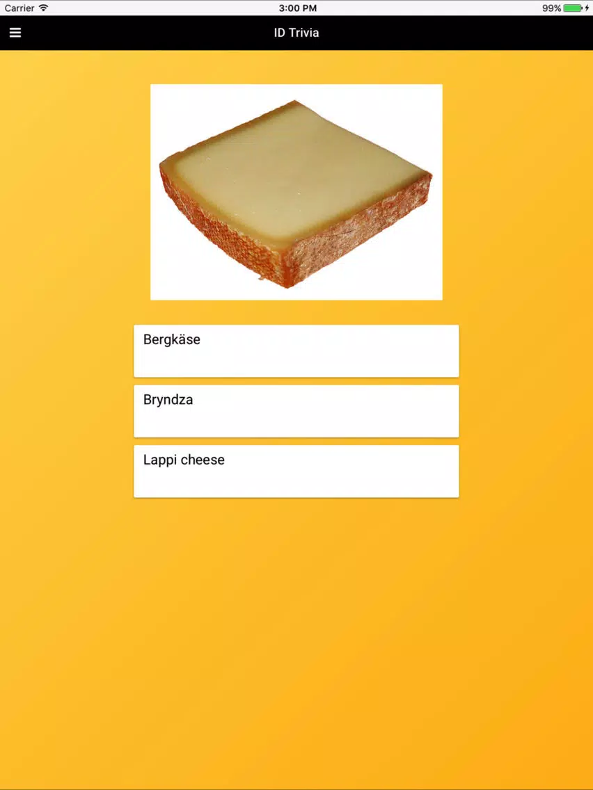 Cheese Types: Varieties of Cheese iPad Ekran Görüntüleri
