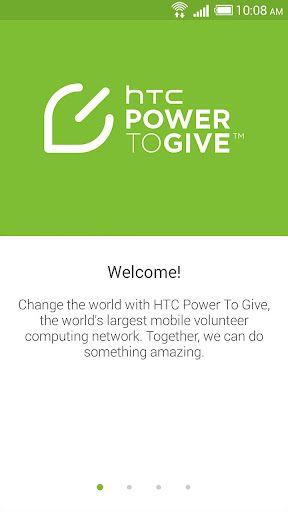 HTC Power To Give Screenshots