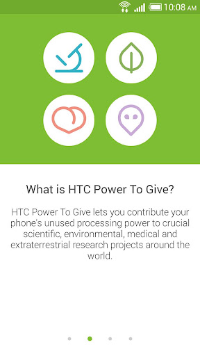 HTC Power To Give Screenshots